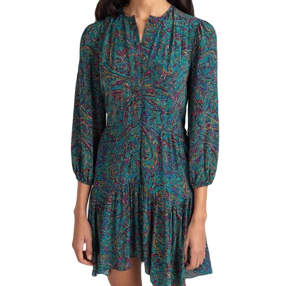 Shoshanna Dresses & Skirts - NWT Shoshanna womens Jordana multicolor paisley print 3/4 sleeve mini dress sz 8